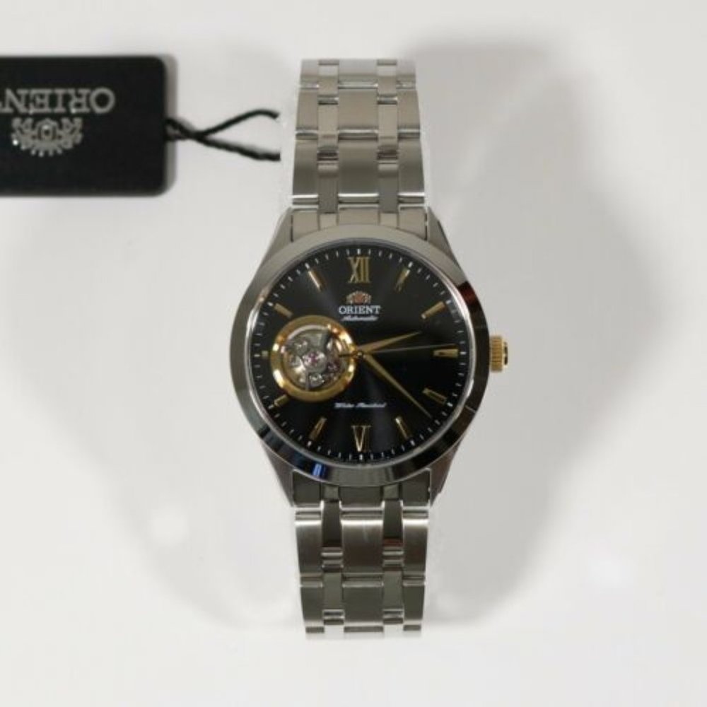 Orient Men's Open Heart Black Dial Automatic Watch - Picture 5 of 5